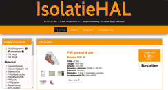 Desktop Screenshot of isolatiehal.be