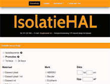 Tablet Screenshot of isolatiehal.be